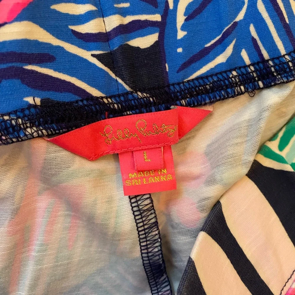 Lilly Pulitzer floral leggings with elastic waist - Picture 5 of 7